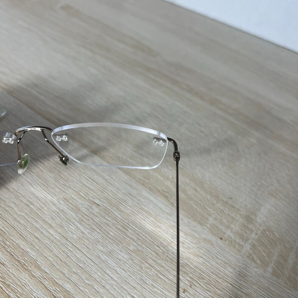 Gucci GG0399O 002 Rimless Eyeglasses Silver Green Red 56-17-150 READ DESC - Picture 7 of 16